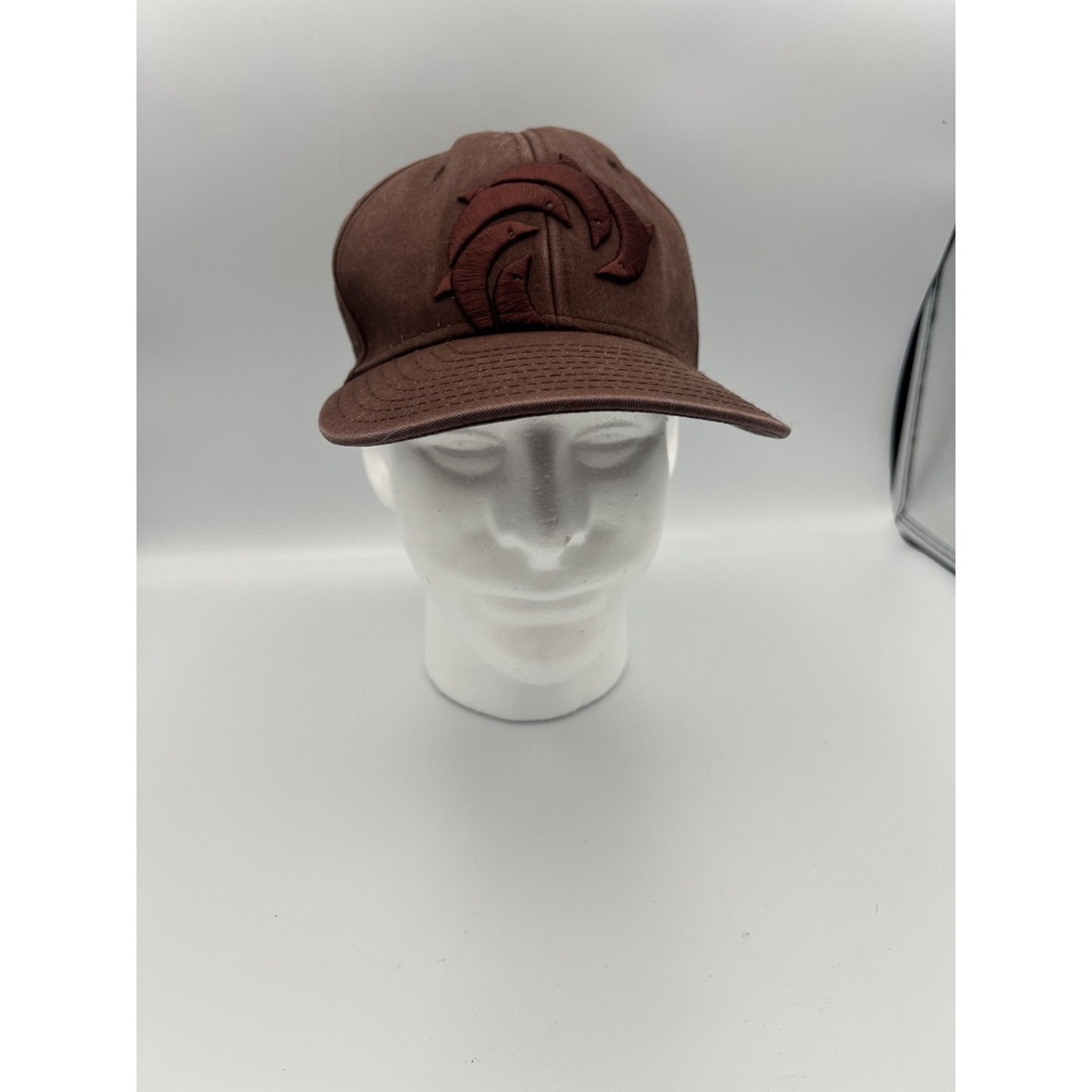 WRV Wave Riding Vehicles Hat Cap Mens Adj. Snap Back Brown Dolphins Skate Surf
